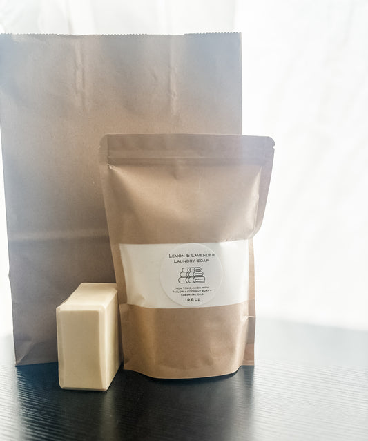 Lemon + Lavender Laundry Soap